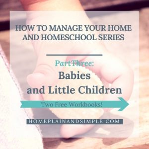 Homeschool Home Management Little People