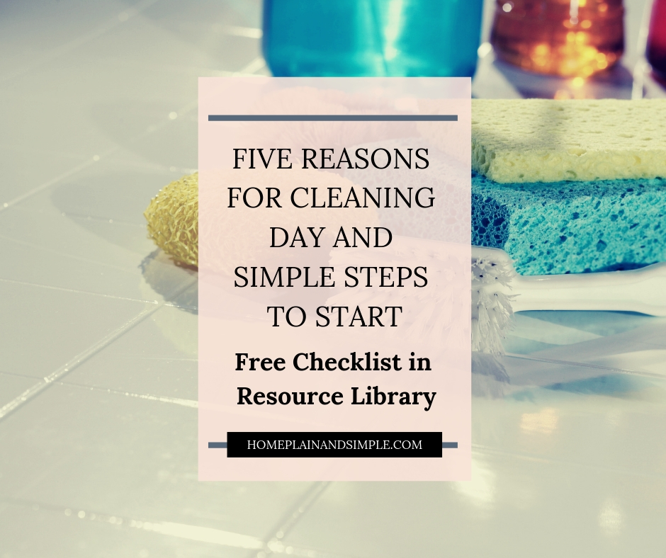 In this post, learn about cleaning day. Why you should hold a cleaning day and how to start!
