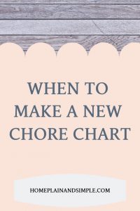 In this post, read why and why to make a new chore chart for your family!