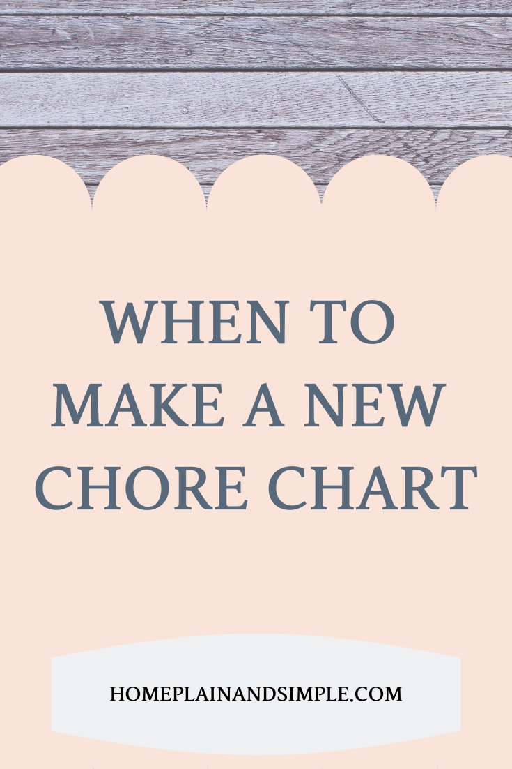 In this post, read why and why to make a new chore chart for your family!